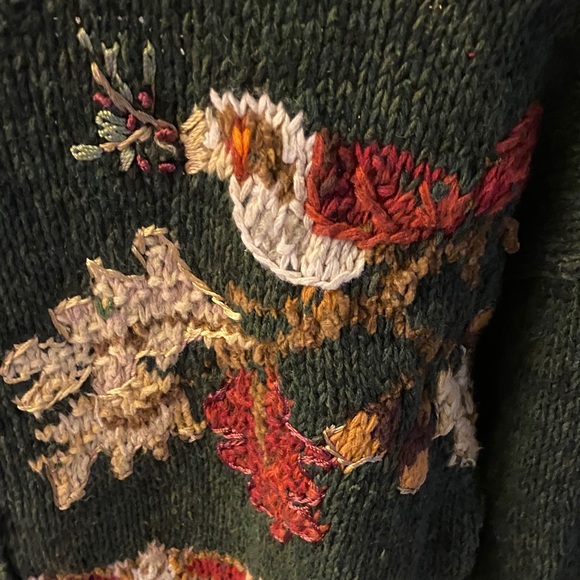 Heirloom Collectibles Green Embroidered Cardigan - Picture 8 of 10